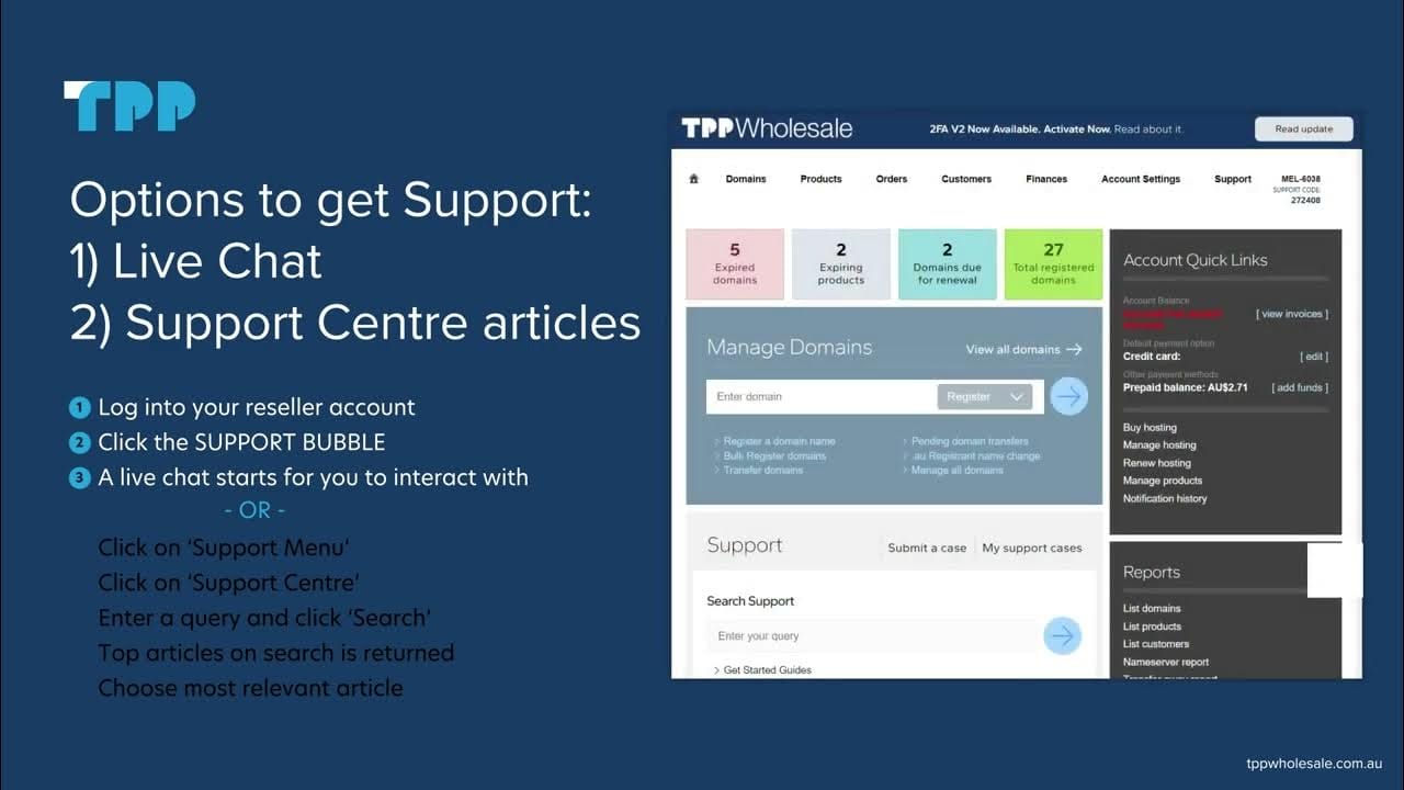 Customer Care Support Options