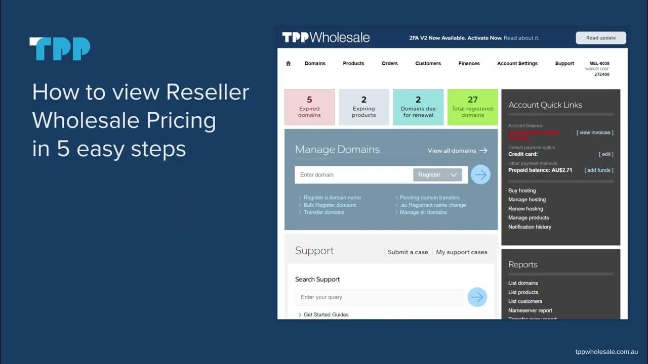 How to View Reseller Wholesale Pricing